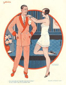 Ilustracja z „Le Sourire” (litografia kolorowa) autorstwa Fernand Couderc