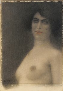 Czarne włosy, 1914 autorstwa Fernand Khnopff
