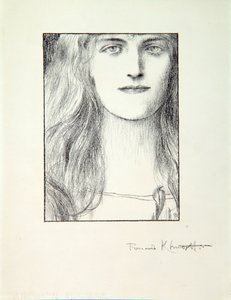 Głowa kobiety, 1897 autorstwa Fernand Khnopff