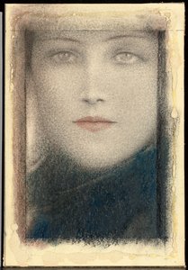 Głowa kobiety, ok. 1910 autorstwa Fernand Khnopff