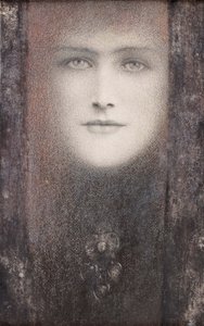 Maska z czarną zasłoną, 1892.