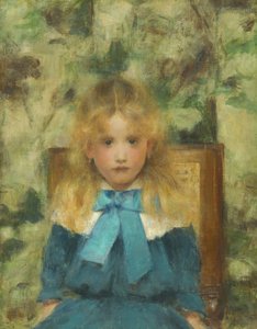 Portret Mademoiselle Van der Hecht, 1883. autorstwa Fernand Khnopff
