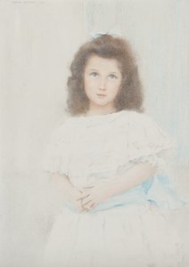 Portret Renée Lambert de Rothschild, córki założyciela banku Lambert, 1907 autorstwa Fernand Khnopff