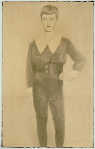 Książę Leopold Belgii, książę Brabancji, 1913 autorstwa Fernand Khnopff