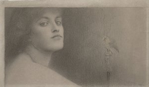 Studium dla lOffrande The Offering, 1891 autorstwa Fernand Khnopff
