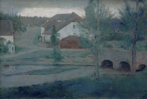 Wejście do wsi, 1885. autorstwa Fernand Khnopff