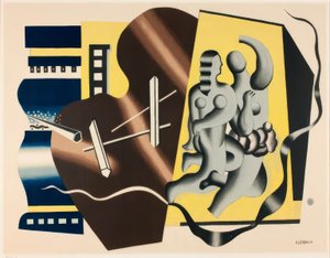 Kompozycja z dwiema tancerkami autorstwa Fernand Leger
