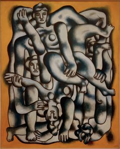 Akrobaci w szarym autorstwa Fernand Leger