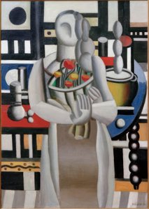 Kobieta z kwiatami autorstwa Fernand Leger