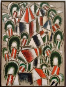 Domy wśród drzew autorstwa Fernand Leger