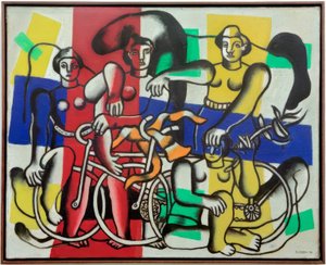 Piękne rowerzystki autorstwa Fernand Leger