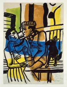 Para z psem autorstwa Fernand Leger