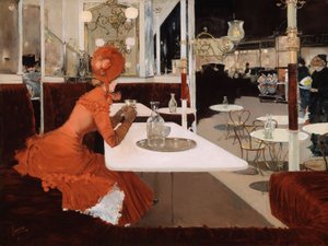 Kawiarnia autorstwa Fernand Lungren