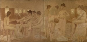 Tancerze, między 1905 a 1909 (olej na płótnie) autorstwa Fernand Pelez