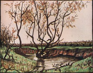 „Strumień”, c1919 autorstwa Fernand Scouflaire