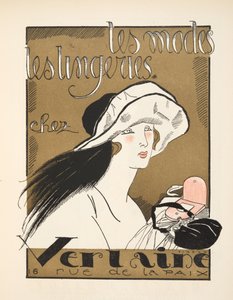 Reklama Verlaine, z Gazette de Bon Ton, wyd. 1920 (druk szablonowy) autorstwa Fernand Siméon