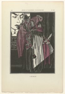 Dzisiejsze mody i obyczaje, 1922, pl. 12: Ekran autorstwa Fernand Siméon