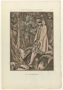 Dzisiejsze mody i maniery, 1922, pl. 6: Łowczyni