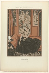 Dzisiejsze mody i obyczaje, 1922, pl. 8: Wnętrze autorstwa Fernand Siméon