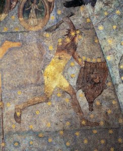 Kopuła Zodiaku, Szczegół Herkulesa, 1485 autorstwa Fernando Gallego