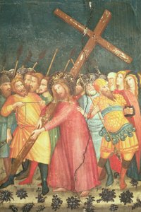 Chrystus niosący krzyż w drodze na Kalwarię (fresk)