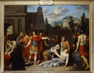 Ostatni z Horacy autorstwa Duviviera. XVII wiek. autorstwa Fidelle Duvivier