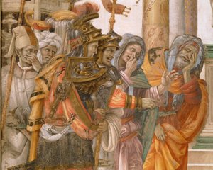 Święty Filip nakazuje potworowi opuścić świątynię Marsa w Hierapolis (obraz) autorstwa Filippino Lippi