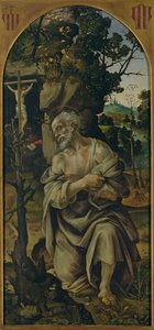 Św. Hieronim w pokucie, ok. 1480 autorstwa Filippino Lippi