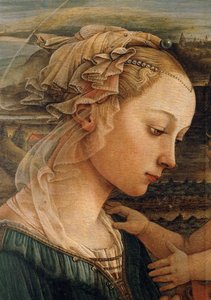 Madonna ... (tempera na drewnie) autorstwa Filippo (workshop of) Lippi