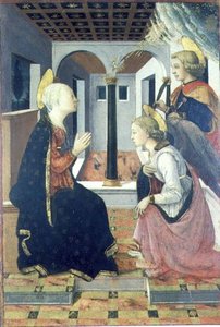 Zwiastowanie ze św. Julianem (panel) autorstwa Filippo (workshop of) Lippi