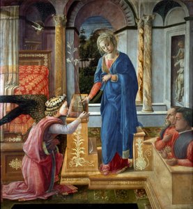 Obraz Zwiastowania autorstwa Filippo Lippiego (ok. 1406-1469) Rzym Galeria Barberini