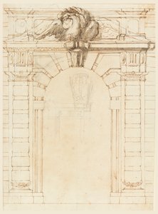 Recto: portal; Verso: Portret młodego wojownika