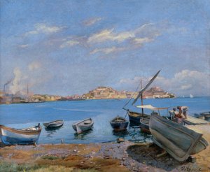 Portoferraio widziane z San Giovanni autorstwa Filippo Marfori Savini