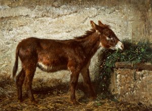 Osioł przy szopce – Filippo Palizzi (1818-1899)