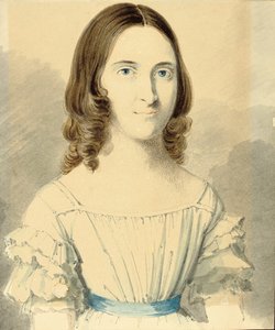 Portret Christiny Georginy Rossetti autorstwa Filippo Pistrucci