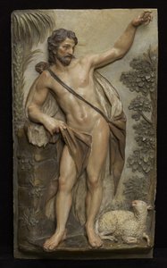 Św. Jan Chrzciciel, 1763 (terakota, polichromowana) autorstwa Filippo Scandellari