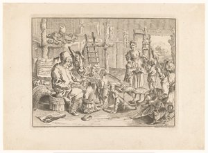 Pulcinella jako nauczyciel szkolny autorstwa Filippo Vasconi