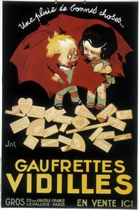 Francuska reklama wafli Vidilles (plakat)