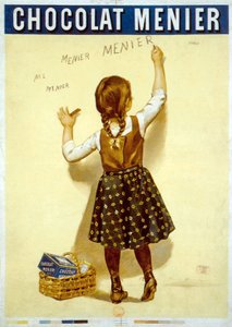 Francuska reklama czekolady Menier, koniec XIX wieku (plakat)