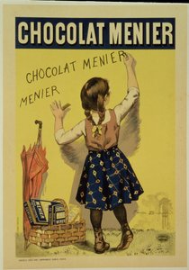 Reprodukcja plakatu reklamującego czekoladę "Menier", 1893 r.