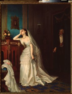 Po ślubie - obraz Firs Sergeevich Zhuraviev (1836-1901), olej na płótnie