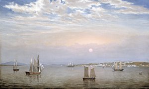 Port i miasto Castine, 1851 autorstwa Fitz Henry Lane
