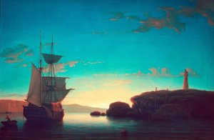 Latarnia morska w Camden, Maine autorstwa Fitz Henry Lane