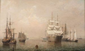 Kupcy z portu w Bostonie, 1863 r.