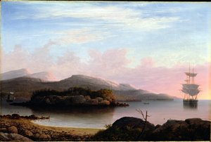 Off Mount Desert Island, 1856 autorstwa Fitz Henry Lane