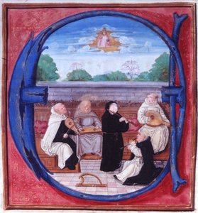 Add.15426 fol.86 Koncert Pięciu Orderów autorstwa Flemish School