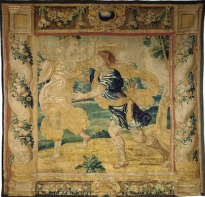 Brukselski gobelin mitologiczny, połowa XVII wieku autorstwa Flemish School