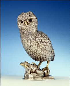 Kubek w kształcie sowy, Gandawa, ok.1560 autorstwa Flemish School