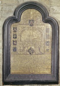 Epitafium Francois van Wychhuus, koniec XVI w. (mosiądz)