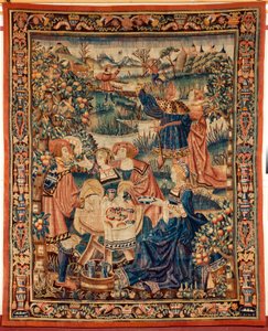 Flamandzki gobelin. 16 wiek. autorstwa Flemish School